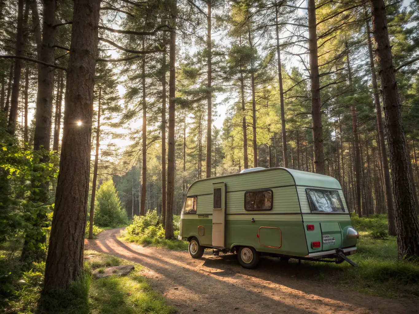A well-maintained LaFugue camper van parked in front of a scenic Quebec landscape, showcasing the quality and care of the vehicles.